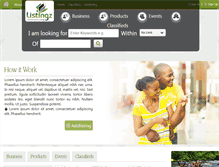Tablet Screenshot of listingz.com